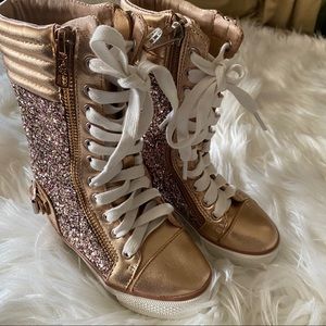 Ash Kids Vava Cate Ultra High Top Sneaker RoseGold